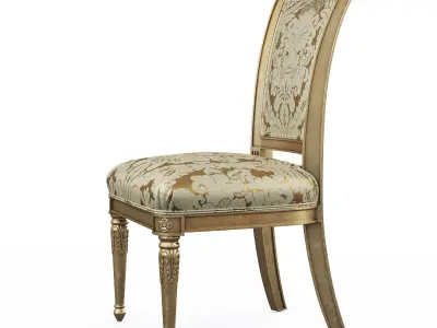 Alex Dining Chair Low-poly 3D model