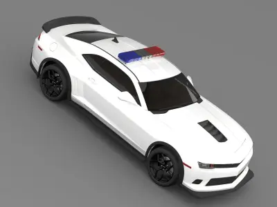 Chevrolet Camaro Z28 Police 2015 3D model