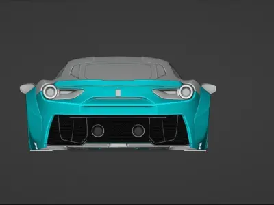 Ferrari 488 Monaco X DDC Custom Bodykit 3D model