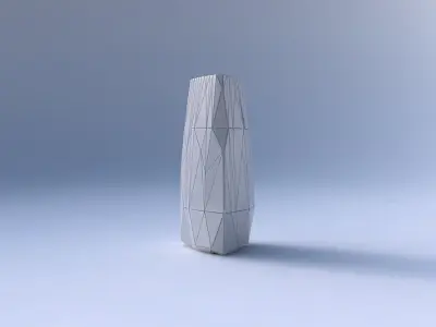 Vase triangle with random triangle plates 2 3D print model