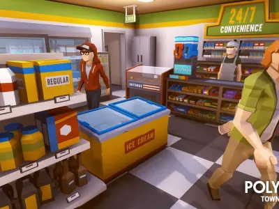 POLYGON - Town Pack Low-poly 3D model