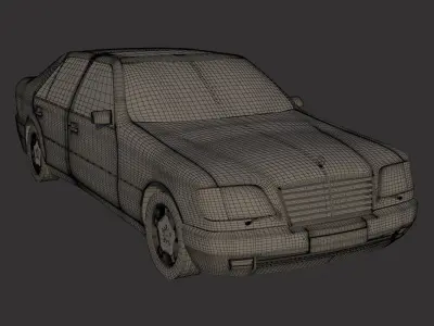 Mercedes s class w140 3D model
