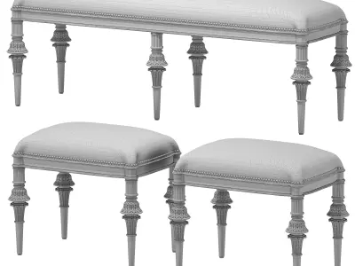 ebanista pierre bench 3D model