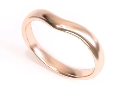 Elsa Peretti wedding band ring 3D print model