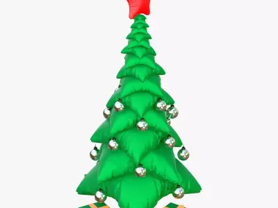 Christmas Pillow Tree with Gifts M1 3D model