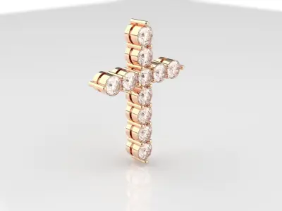 Pendant Cross  print model 3D print model