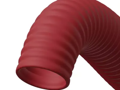 Plastic Flexible Duct Pipe Toy 3D model