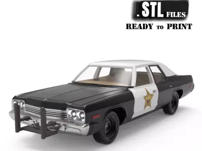 1974 Car Monaco Sedan with Police Package 3D print model