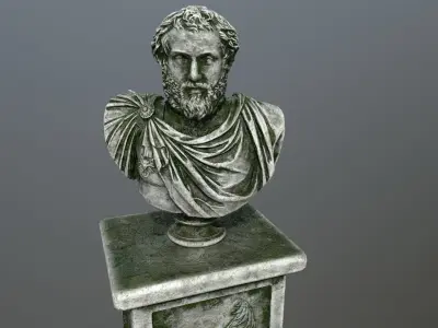 Marcus Aurelius  1 Low-poly 3D model