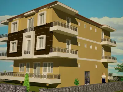 EXTERIOR OF BUILDING 3D model