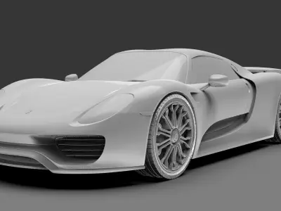 Porsche 918 Spyder 2015 3D model