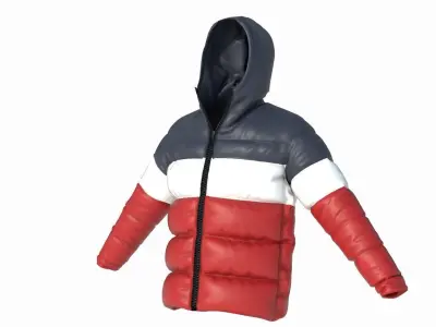 WINTER JAKET Low-poly 3D model