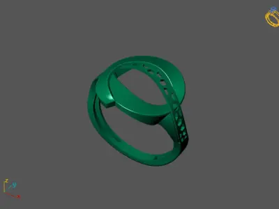Fancy Womens Rings Plain Rings Ready STL 3DM Models Rings 3D print model 18