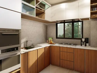 Modern Kitchen Design 3D model