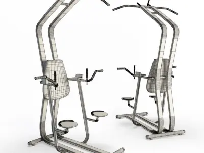 Gym Chin and Dip 3D model