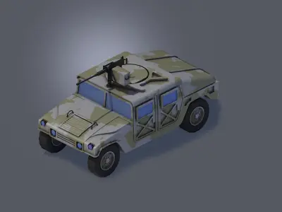 Humvee Hummer Military Vechicle 3D print model