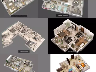 3d floor plans collection