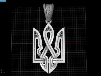 Ukrainian Trident  3D print model
