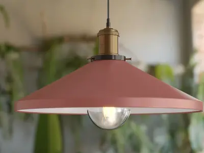 5 Collection  Pendant vintage color lamps 3D model