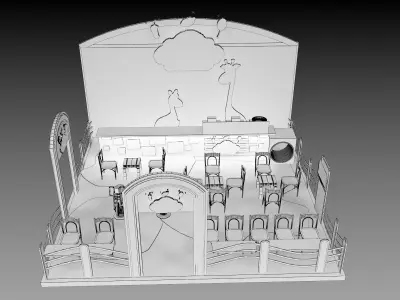 Booth Exhibition Stand a395a 3D model