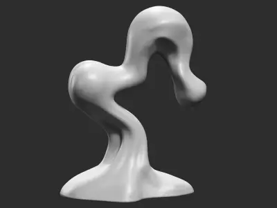 Modern Abstract Decorative sculpture 3d print model 56 3D print model