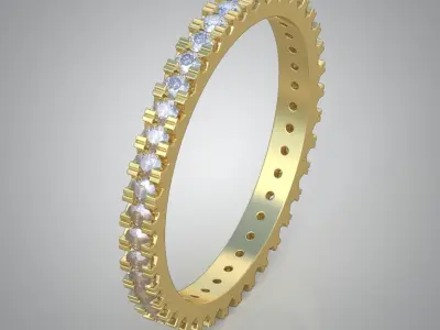 Diamond ring 0451 3D printable model Free 3D print model