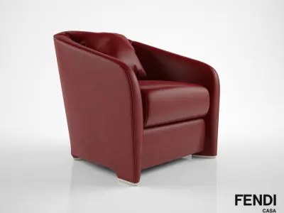 Fendi Casa Tiffany armchair 3D model