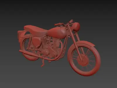 BSA M24 Gold Star Low-poly 3D model