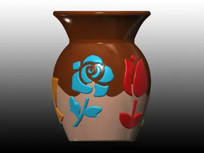 Four-seasons vase Free 3D print model
