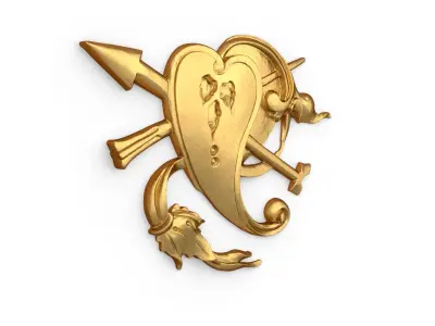 Classic carved decor ornament 485 3D print model