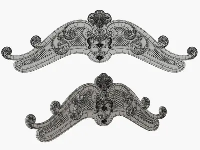 Carved crown decor for cnc 3D model purchase