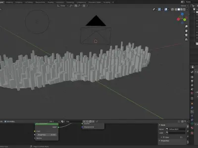 Parametric Generated Simple City Free 3D model