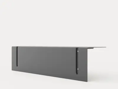 Bracket Shelf - Dark Grey Low-poly 3D model
