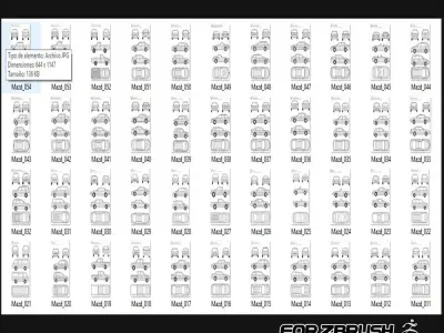 3400 BLUEPRINTS VEHICLES 3D model
