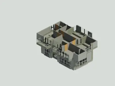 Villa Model Revit 3D model