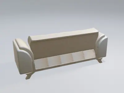 Modern Luxury Sofa 3D Model 3D model