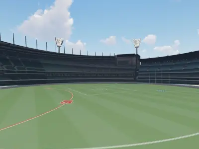  Stadium Low-poly 3D model