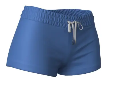 Shorts Female Low-poly 3D model