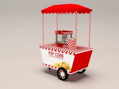 Popcorn Car 3D model
