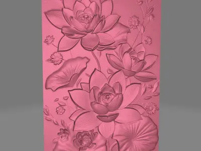 Flowers Poster 2 3D print model