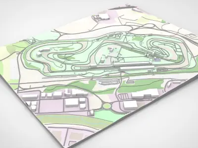 The Circuit de Barcelona-Catalunya Spain 3D model