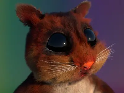 THE MIGHTY HAMSTER PROJECT Low-poly 3D model