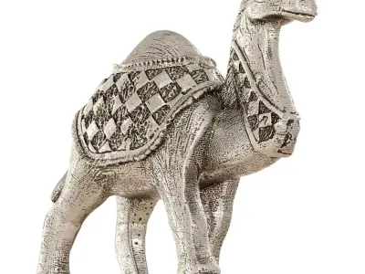 Egyptian figurine of a one-humped camel 3D model