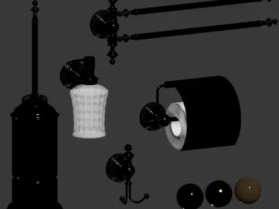 Bathroom Accessories Brillante by Boheme 3D model
