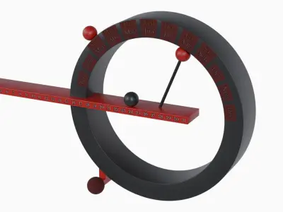 Perpetual Magnetic Desk Calendar Low-poly 3D model