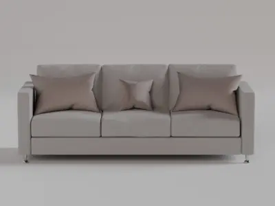 Pillows Set Free low-poly 3D model