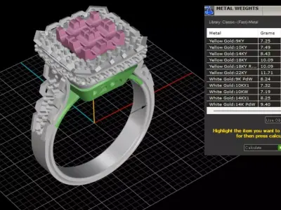 ring woman  3D print model 11