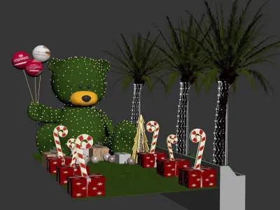 Bear Christmas 3D model