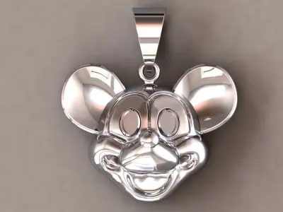 Mickey Mouse Pendant 3D Print 3D print model