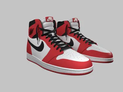 Nike Jordan Red 3D model